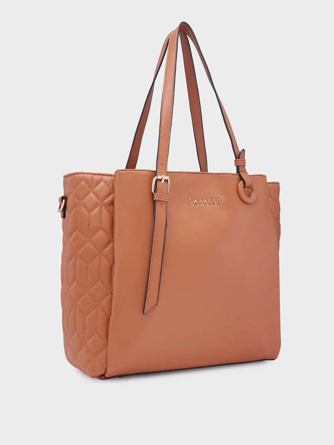 Caprese Sabrina Large Tan Tote Bag