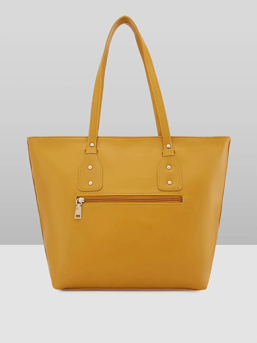 Caprese Salvo Medium Yellow Tote Bag