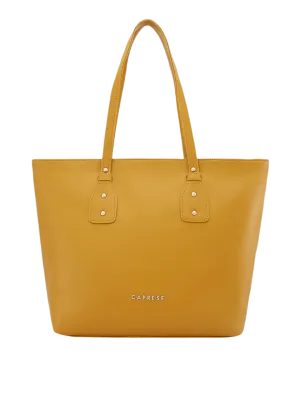 Caprese Salvo Medium Yellow Tote Bag