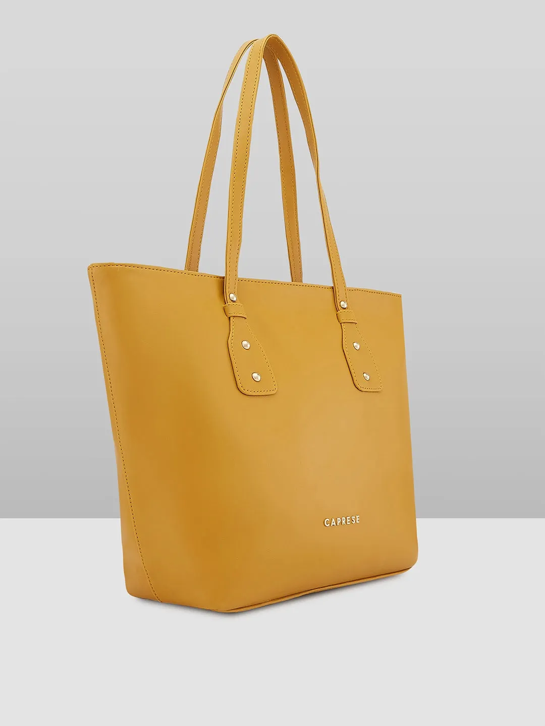 Caprese Salvo Medium Yellow Tote Bag
