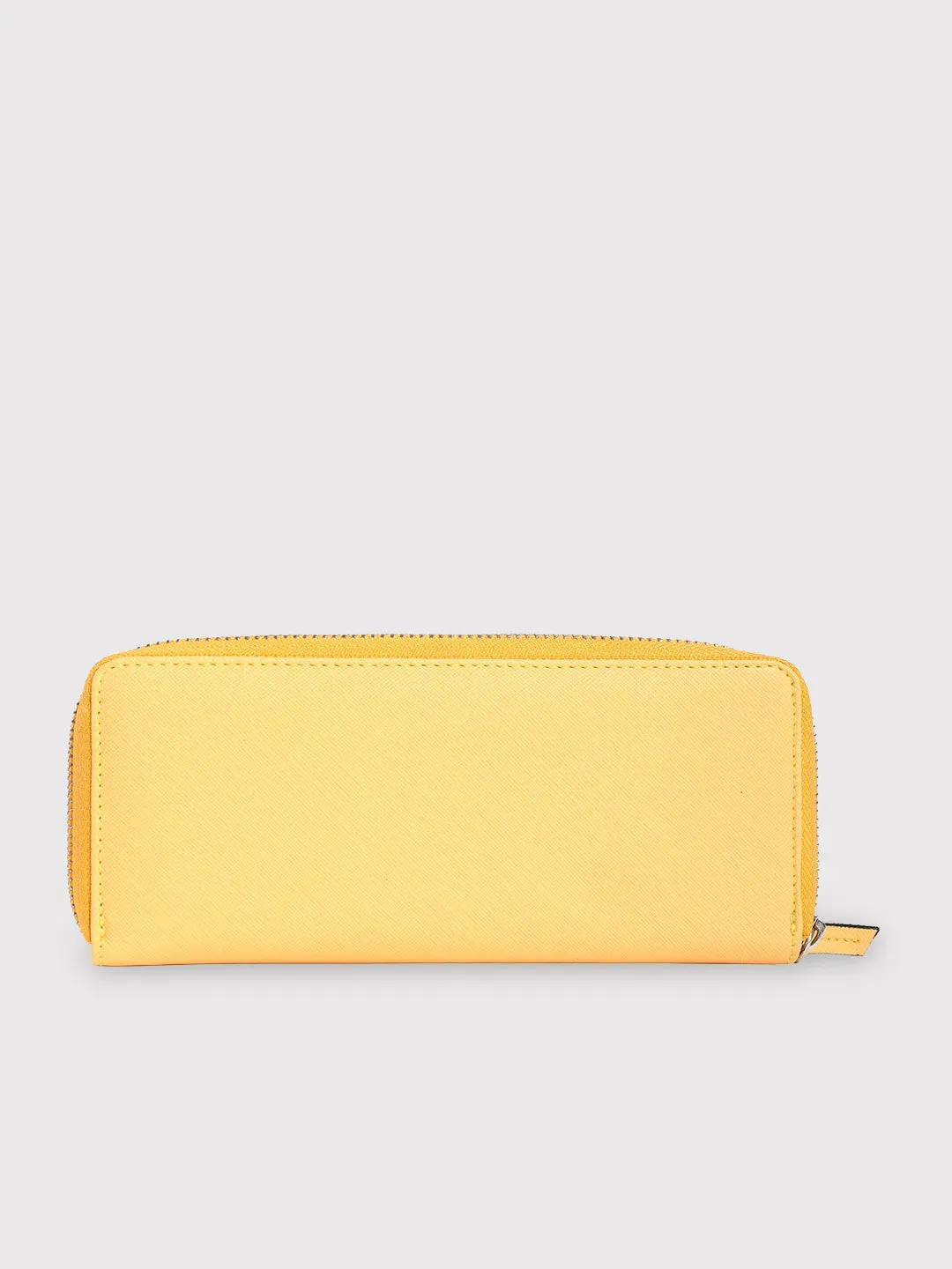 Caprese Sophia Large Yellow Zip Around Wallet