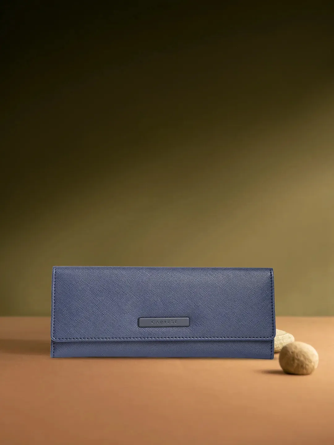 Caprese Sophia Medium Navy Flap Wallet