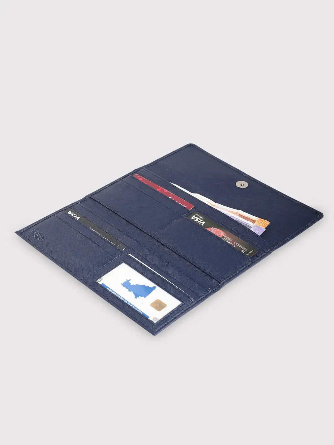 Caprese Sophia Medium Navy Flap Wallet