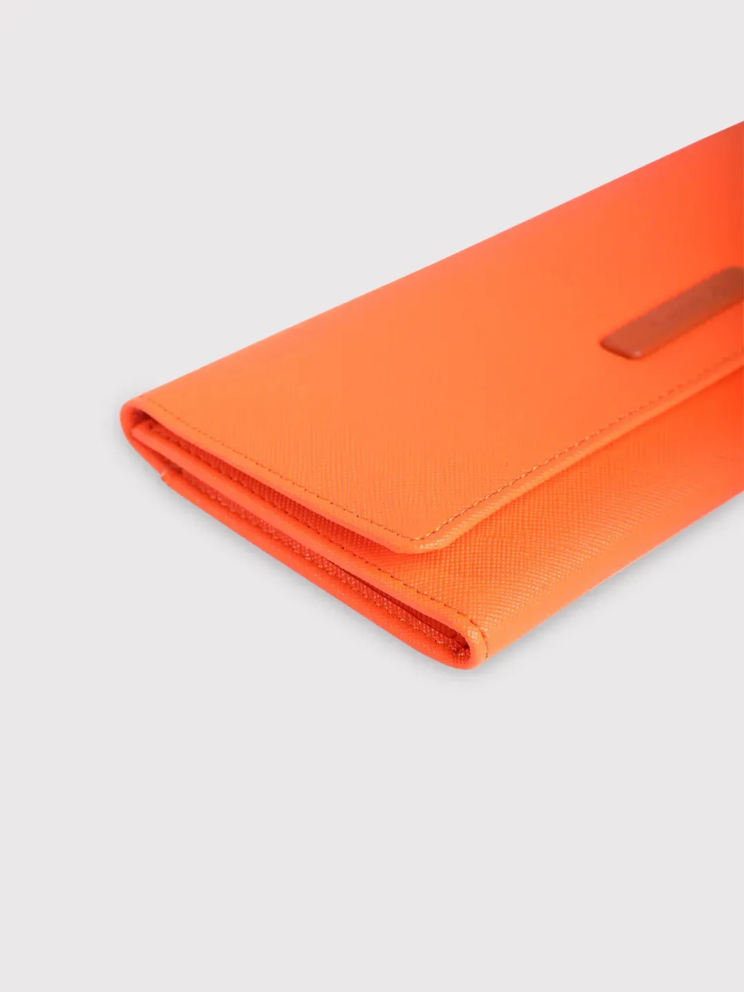 Caprese Sophia Medium Orange Flap Wallet