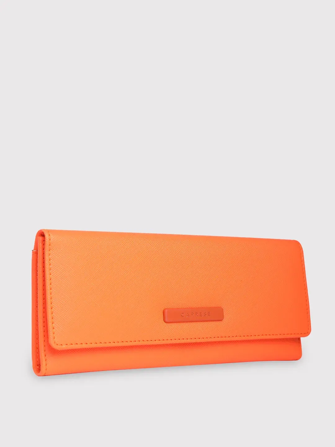 Caprese Sophia Medium Orange Flap Wallet