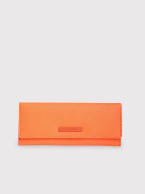 Caprese Sophia Medium Orange Flap Wallet