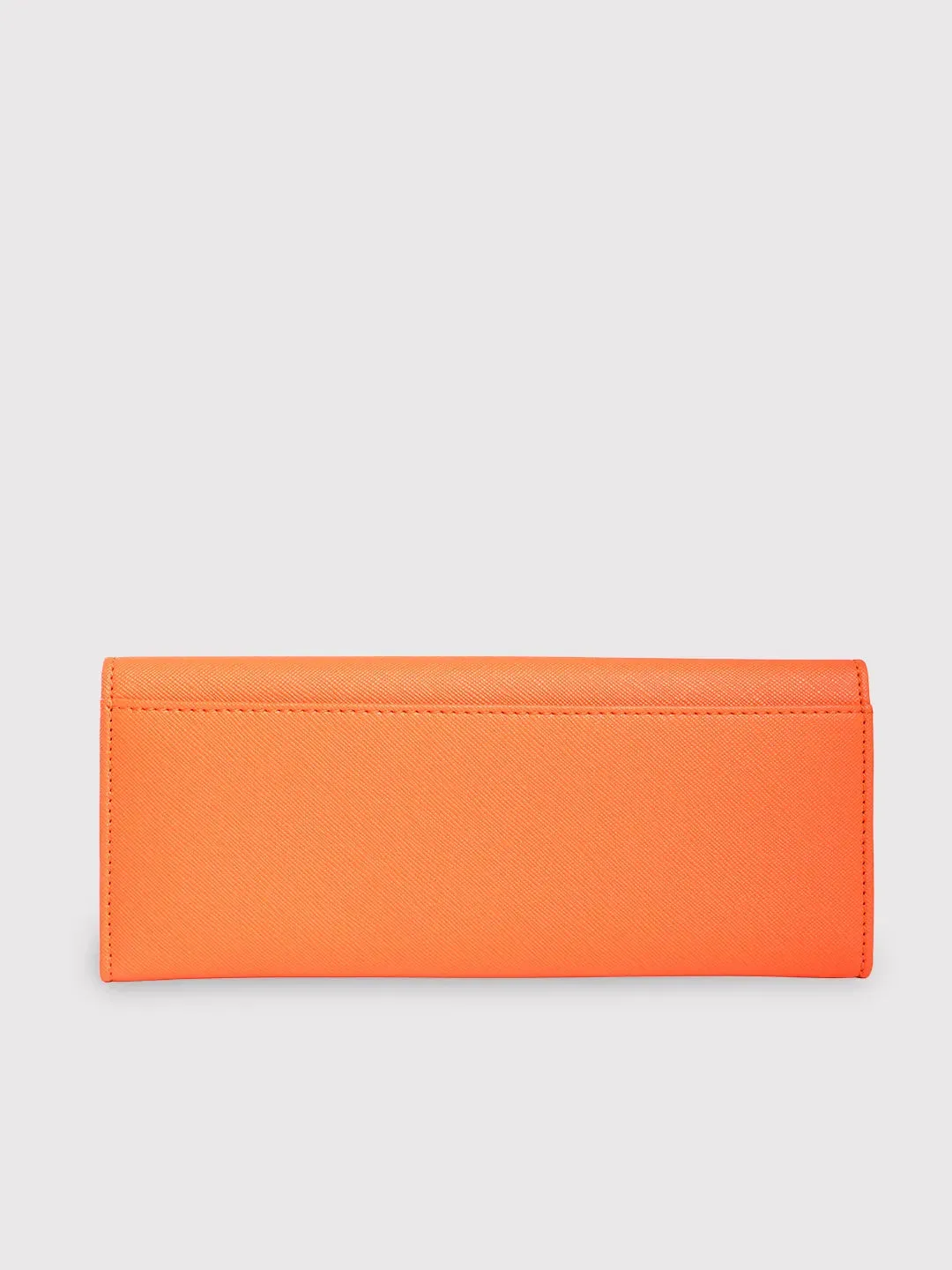 Caprese Sophia Medium Orange Flap Wallet