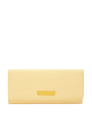 Caprese Sophia Medium Yellow Flap Wallet