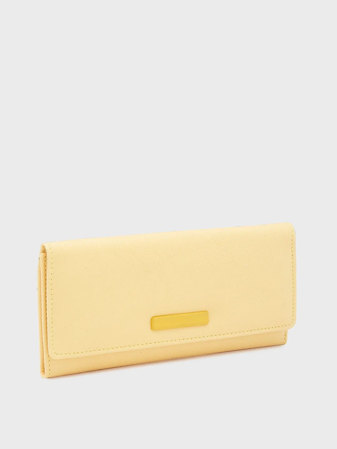 Caprese Sophia Medium Yellow Flap Wallet
