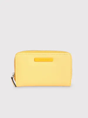 Caprese Sophia Small Yellow Zip Around Wallet