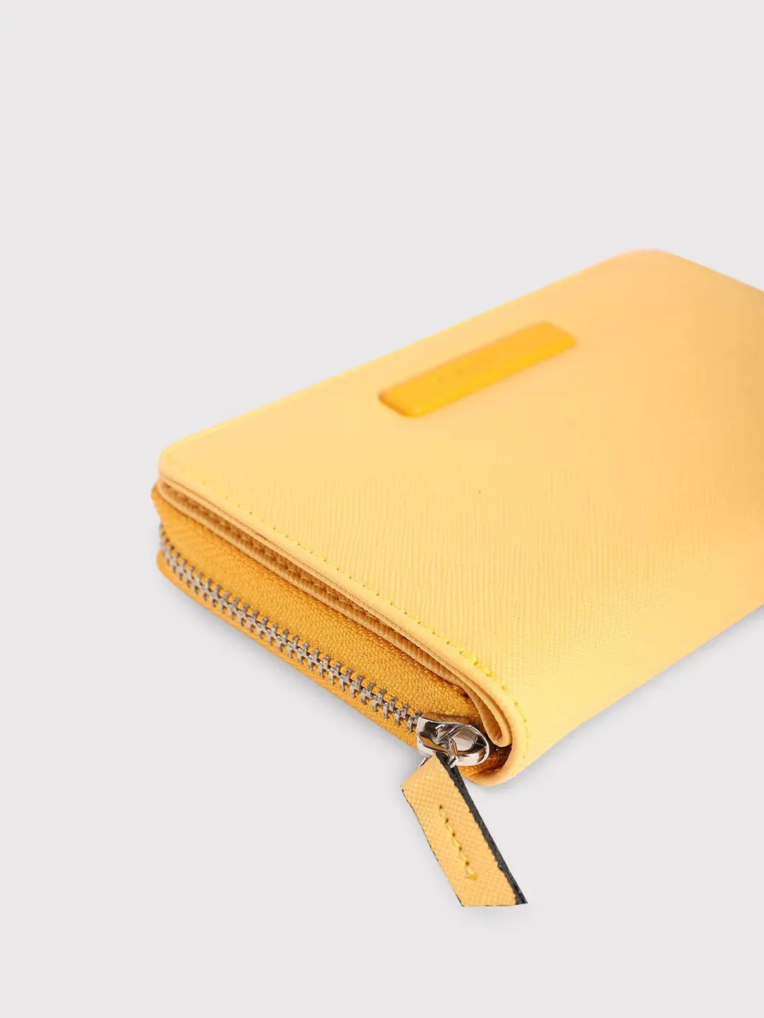 Caprese Sophia Small Yellow Zip Around Wallet