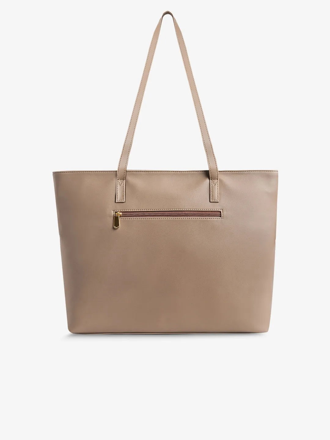 Caprese Teena Medium Choco Brown Tote Bag