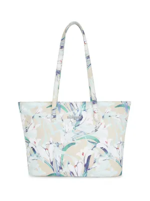 Caprese Tiffany Large Beige Tote Bag Bag
