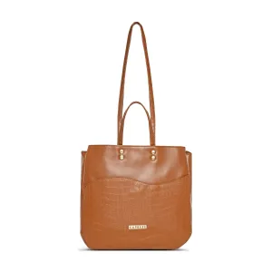 Caprese Tio Large Brown Tote Bag