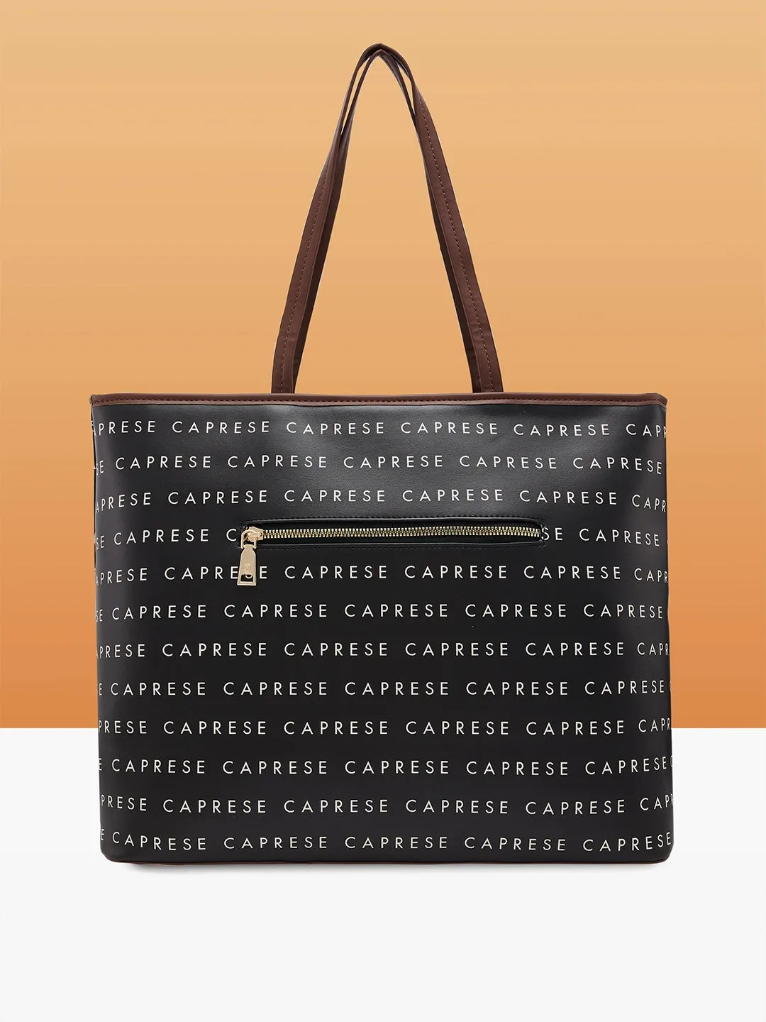 Caprese Topaz Large Black Tote Bag