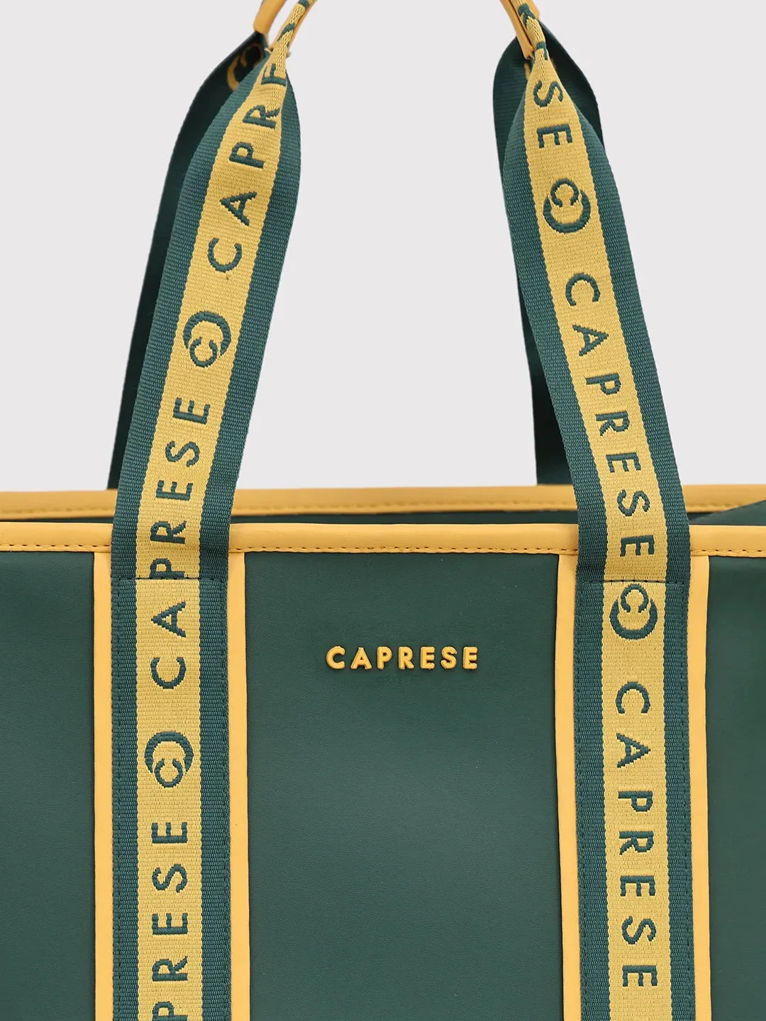 Caprese Trinity Medium Dark Green Tote Bag