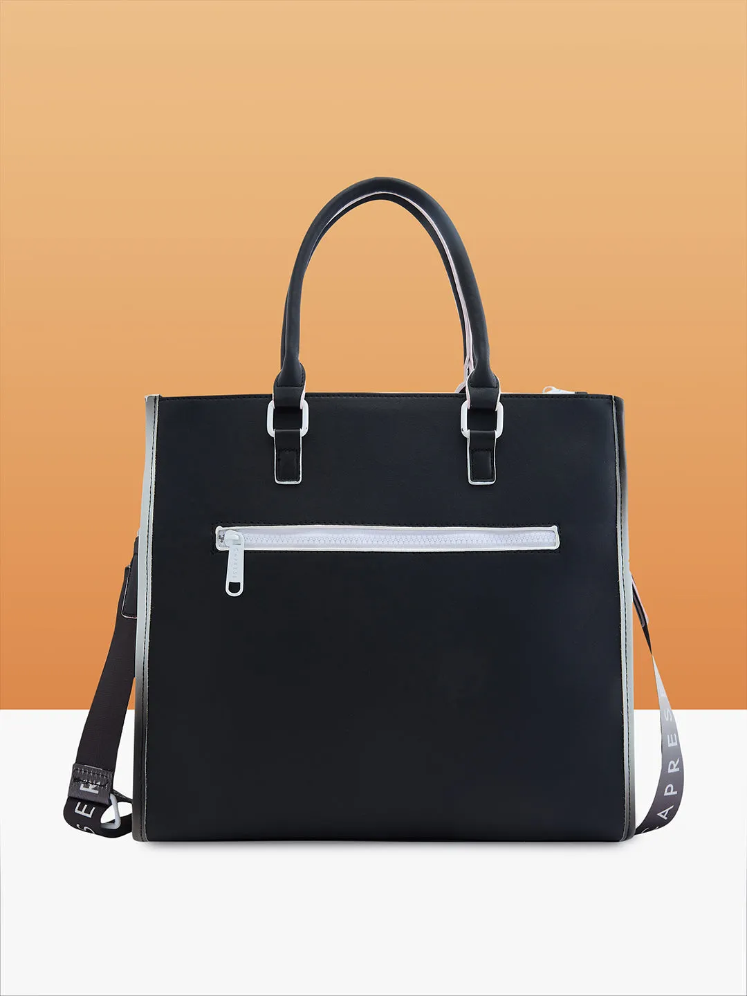 Caprese Vivian Medium Black Tote Bag