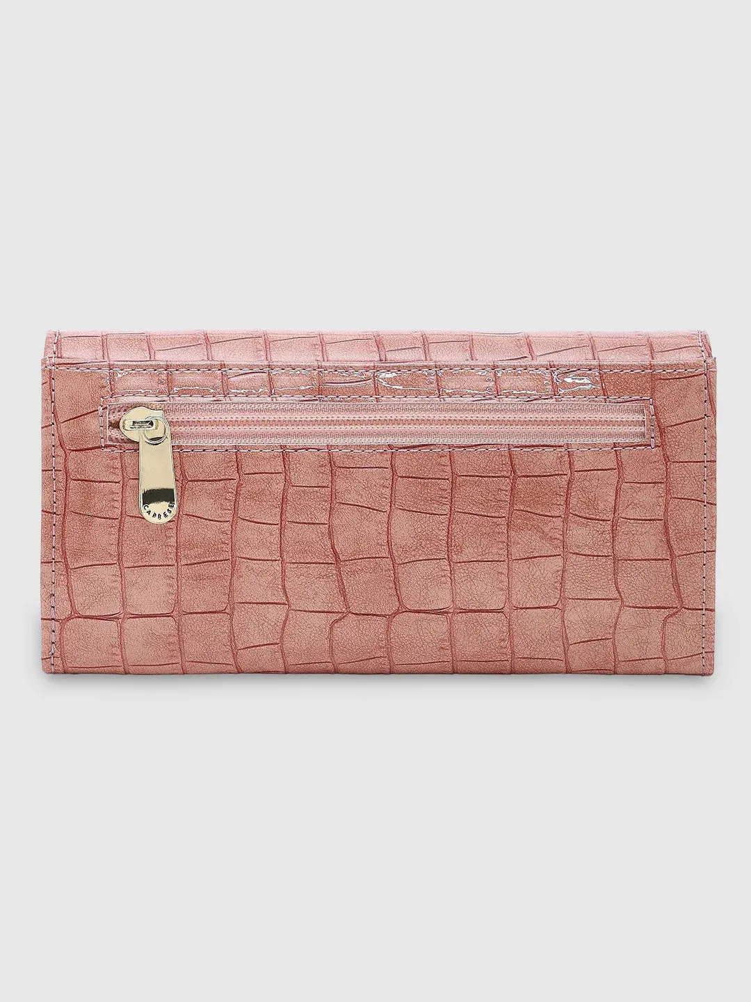 Caprese Wila Medium Dark Pink Flapover Wallet