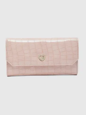 Caprese Wila Medium Peach Flapover Wallet