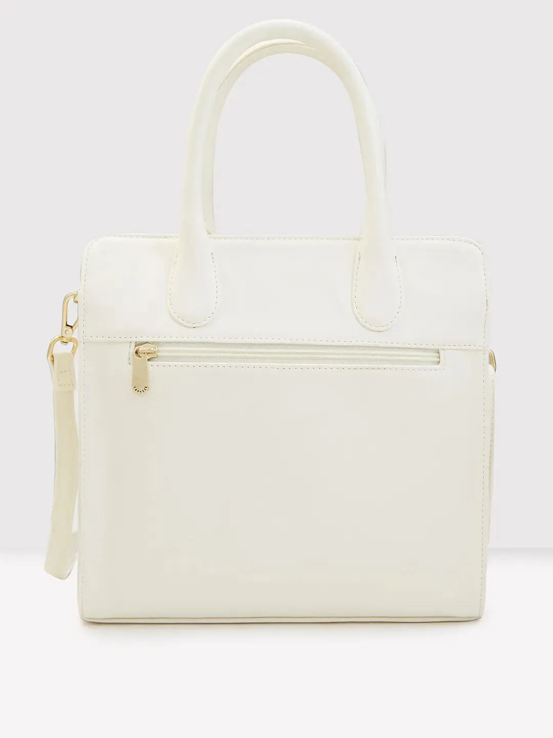 Caprese Zeta Medium Vanila Tote Bag