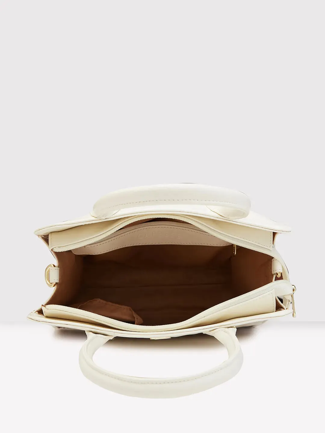 Caprese Zeta Medium Vanila Tote Bag