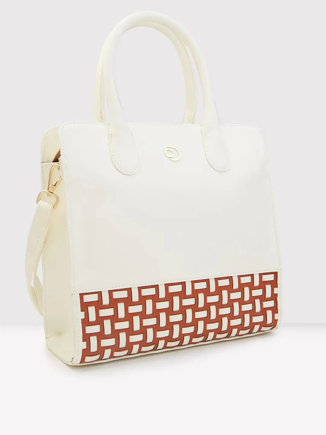 Caprese Zeta Medium Vanila Tote Bag