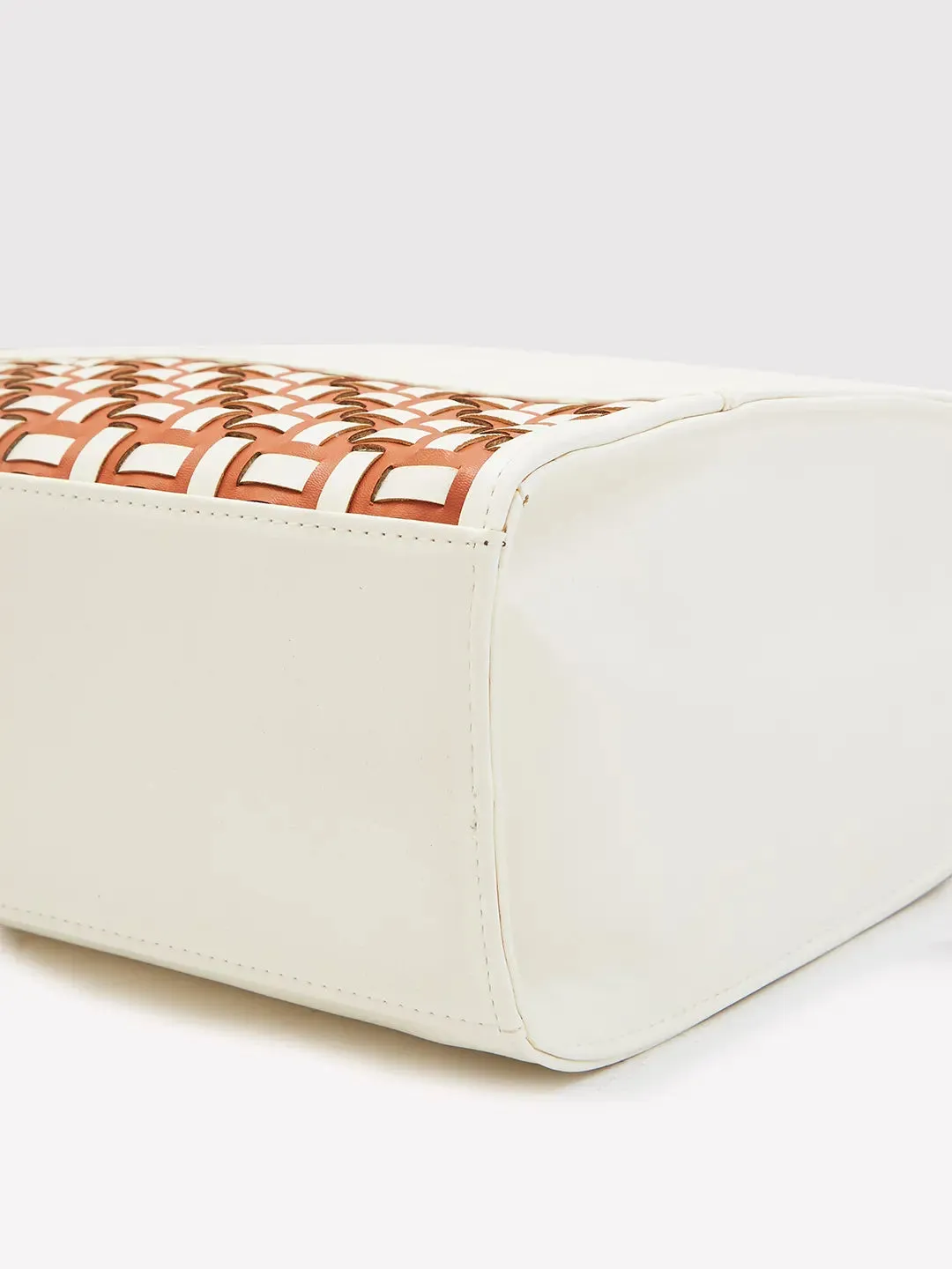 Caprese Zeta Medium Vanila Tote Bag