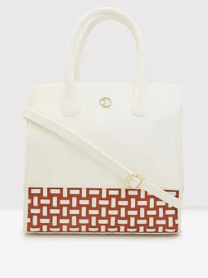 Caprese Zeta Medium Vanila Tote Bag