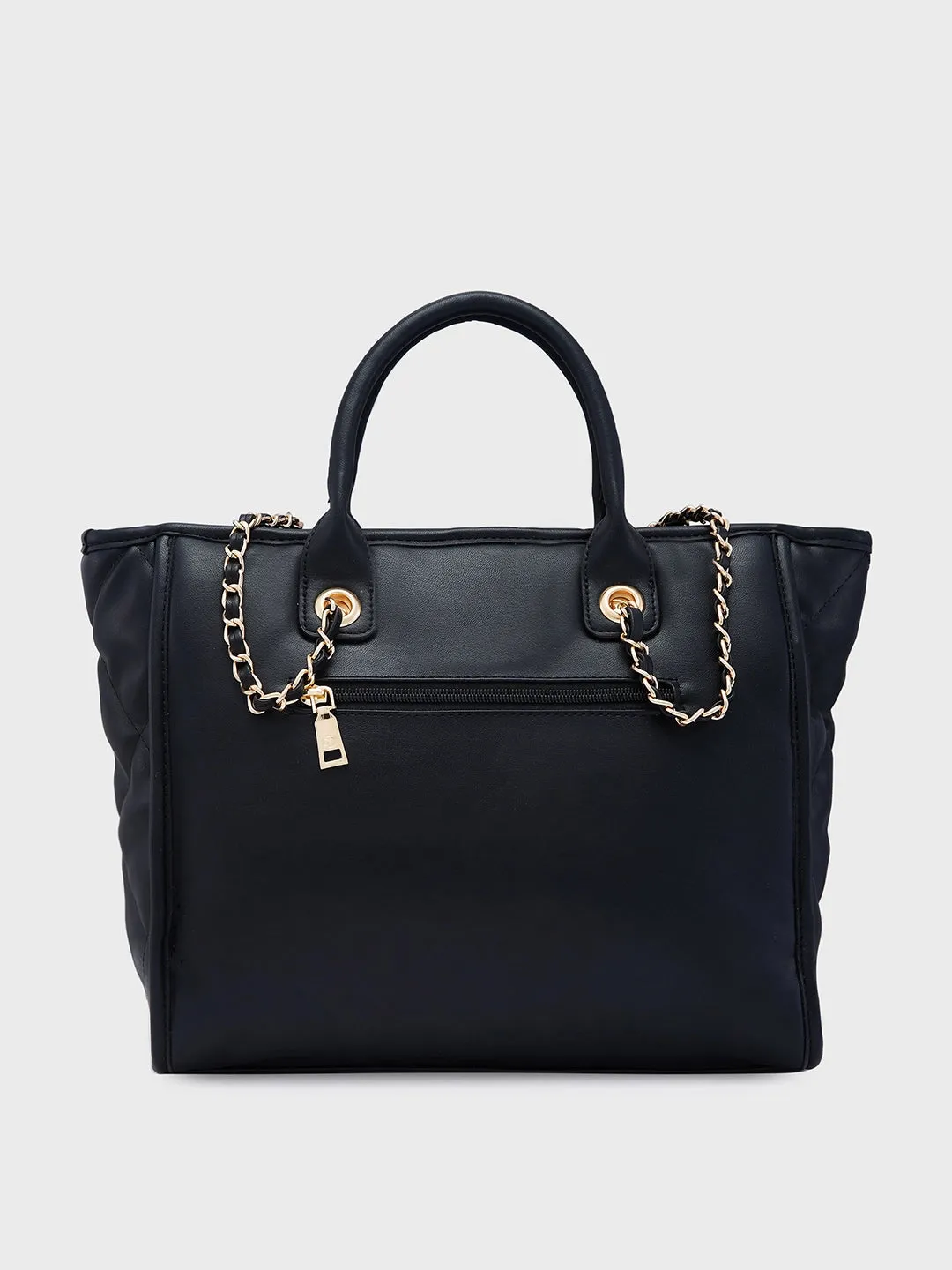 Caprese Ziva Large Black Tote Bag