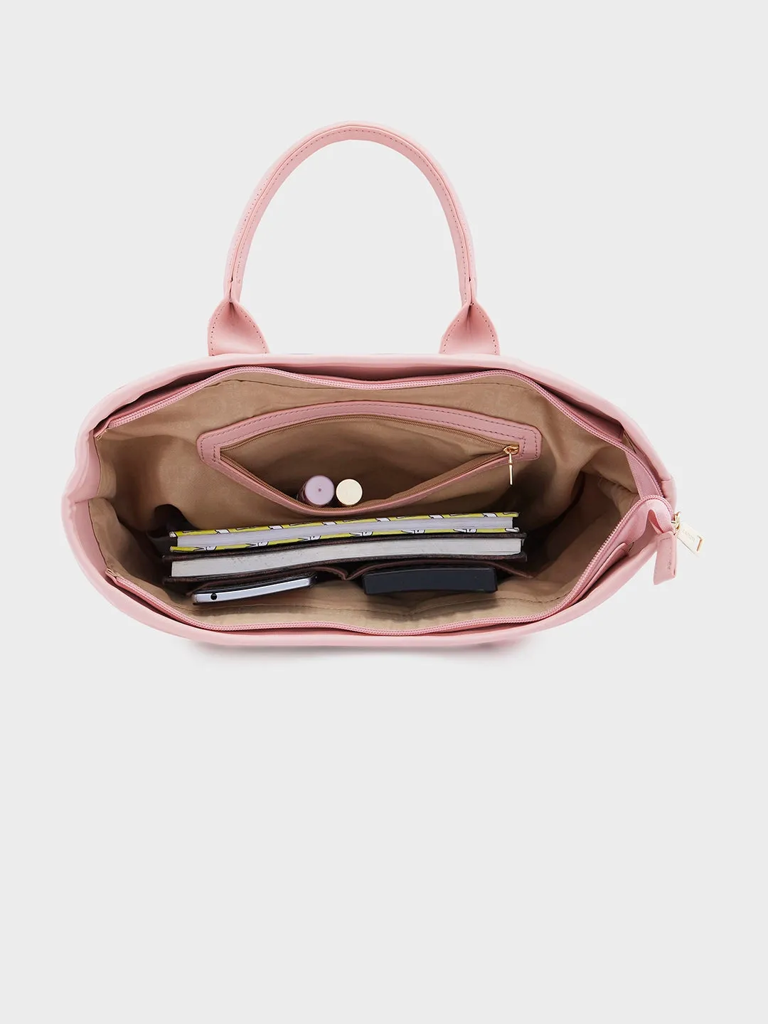 Caprese Ziva Large Blush Tote Bag