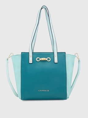 Caprese Eva Medium Dark Green Satchel Bag