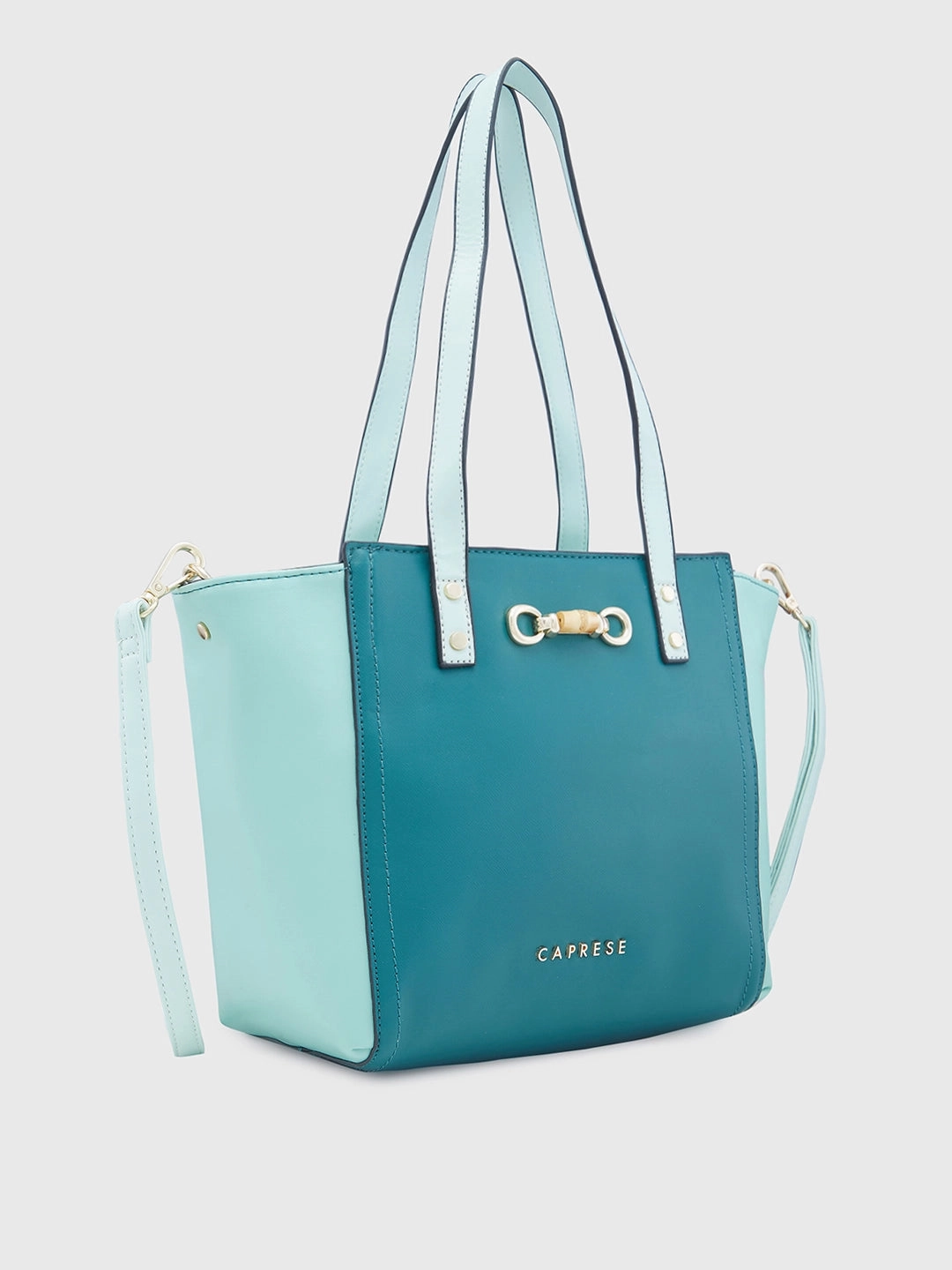 Caprese Eva Medium Dark Green Satchel Bag