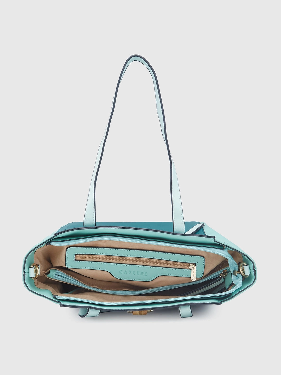 Caprese Eva Medium Dark Green Satchel Bag
