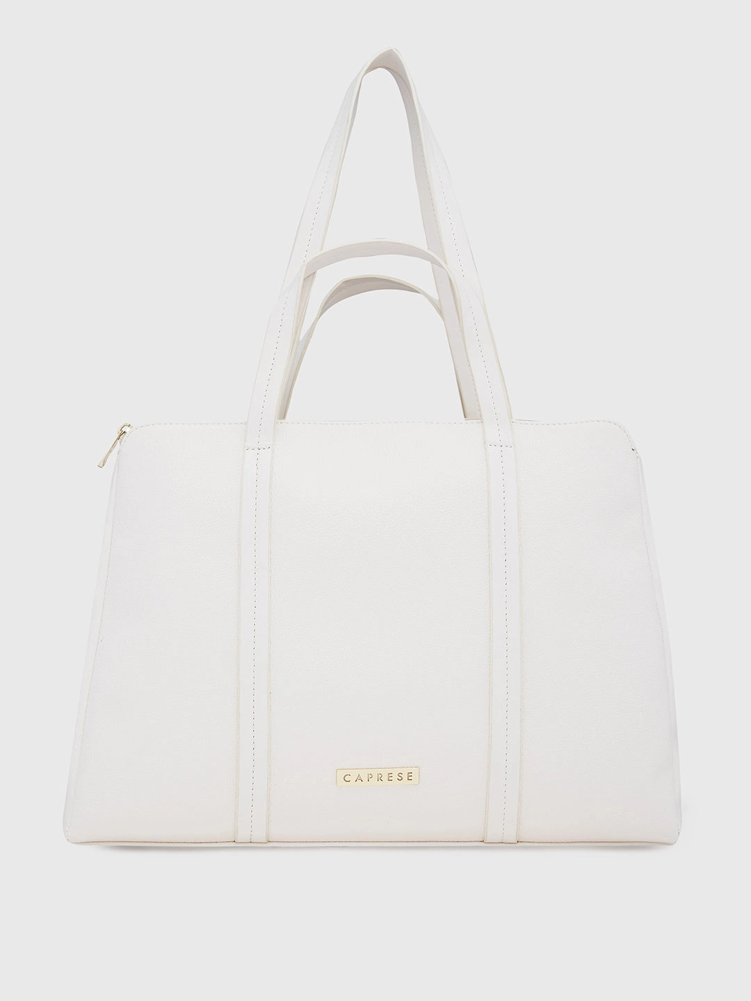 Caprese Jamie Medium Off White Satchel Bag