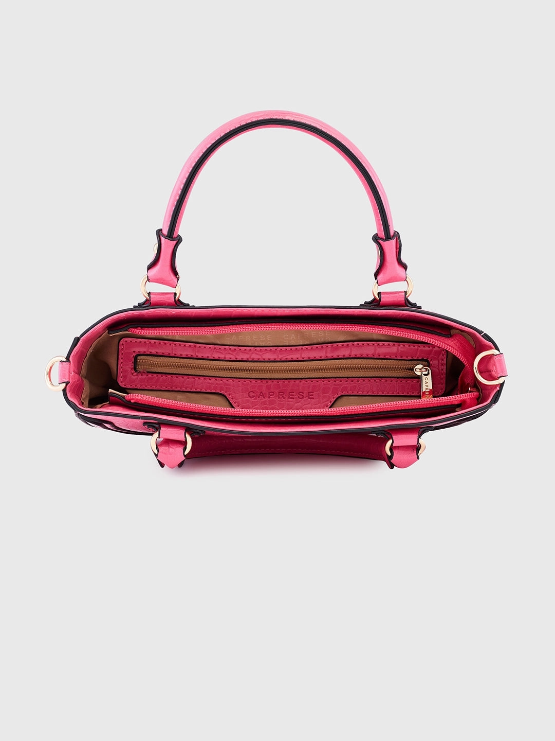 Caprese Nicole Small Flamingo Satchel Bag