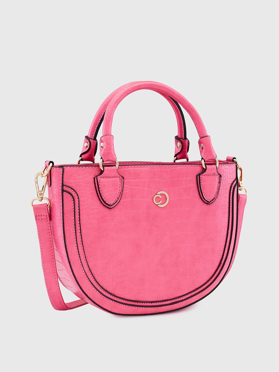 Caprese Nicole Small Flamingo Satchel Bag