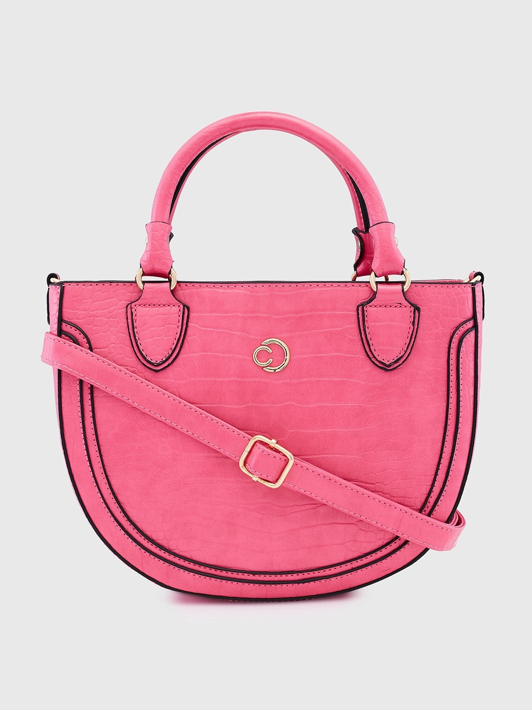 Caprese Nicole Small Flamingo Satchel Bag