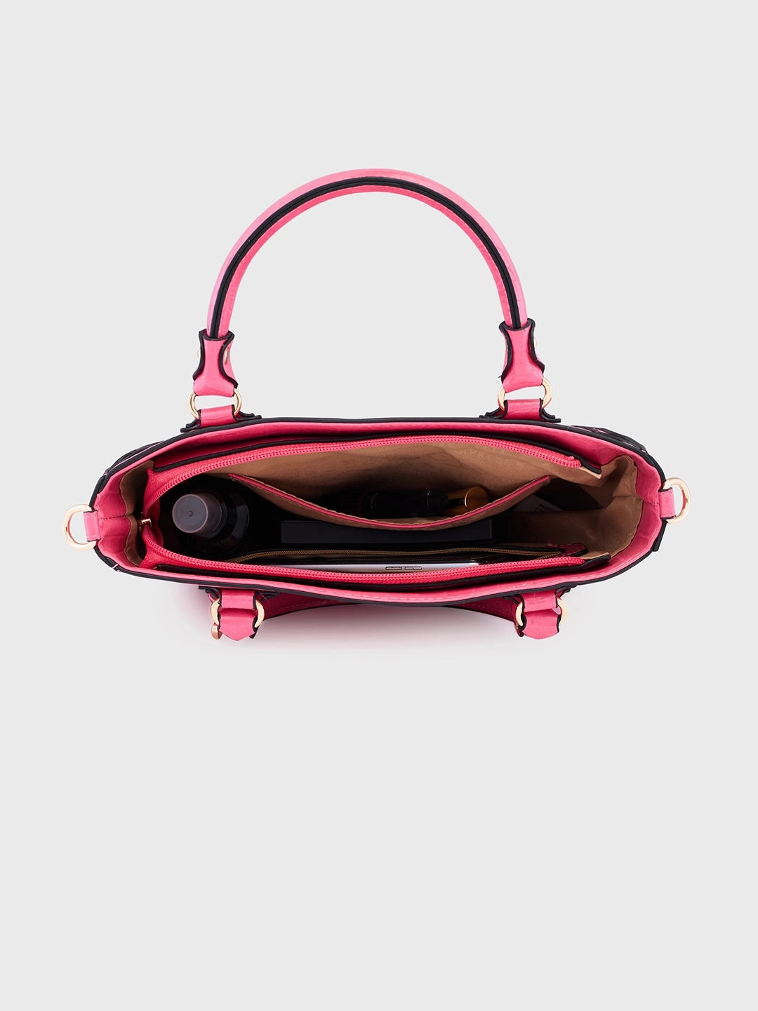 Caprese Nicole Small Flamingo Satchel Bag