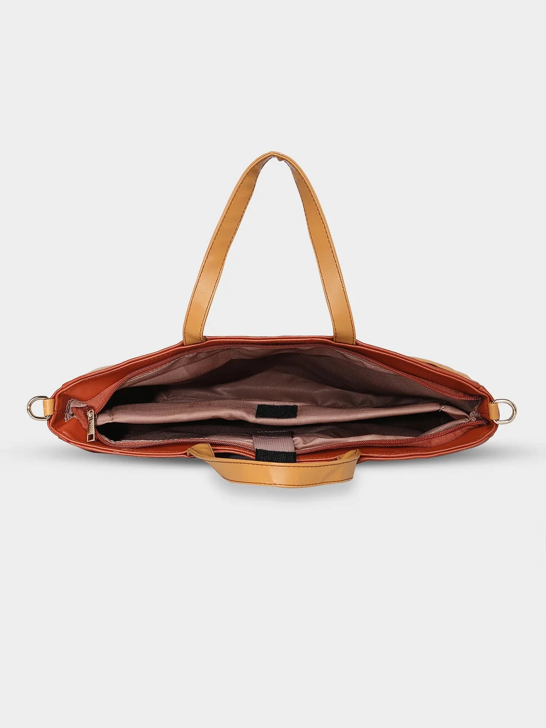 Caprese Ollie Large Tan Laptop Satchel Bag