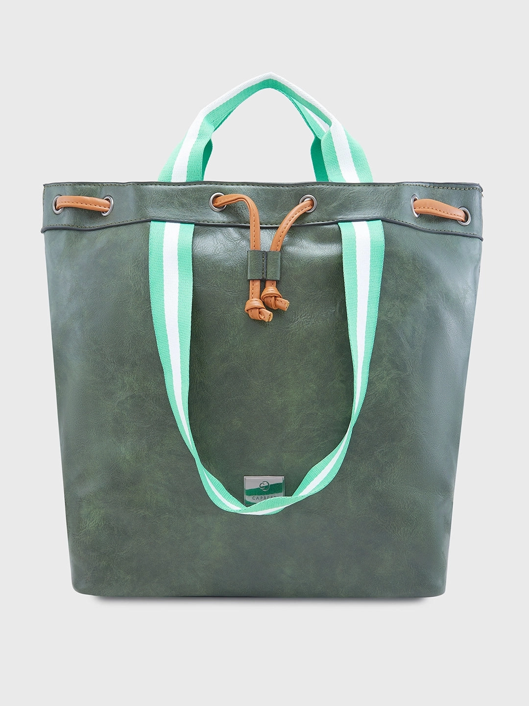 Caprese Sandie Large Olive Satchel Bag