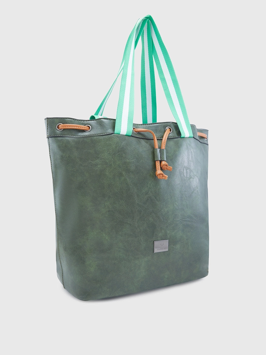 Caprese Sandie Large Olive Satchel Bag