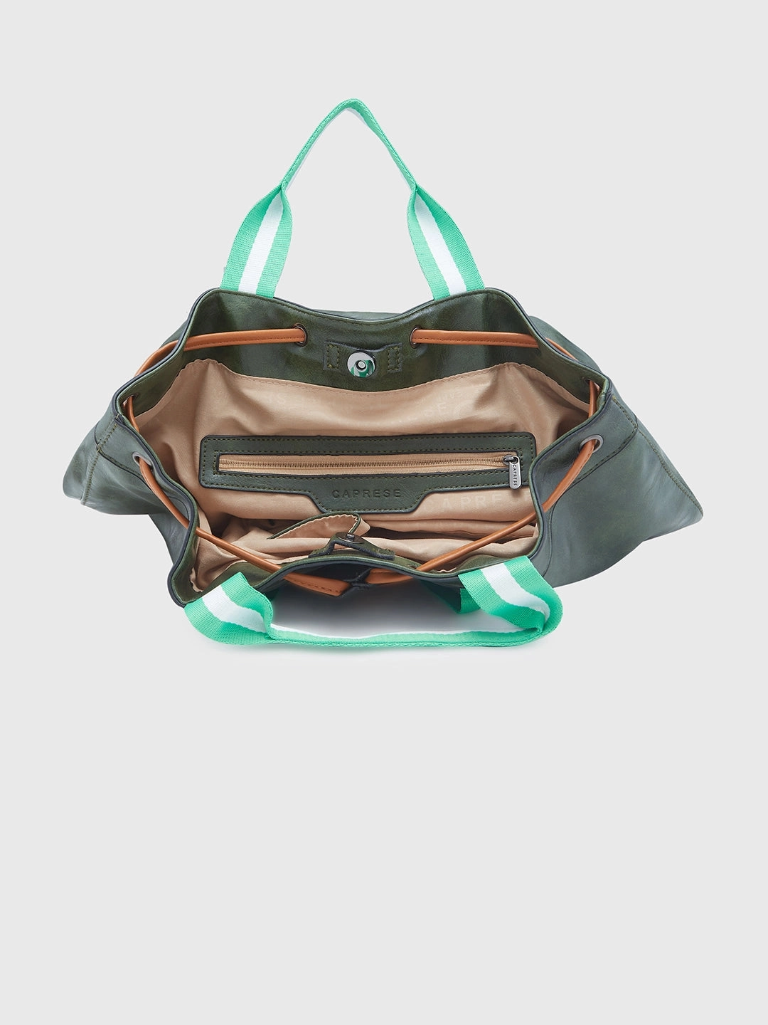Caprese Sandie Large Olive Satchel Bag