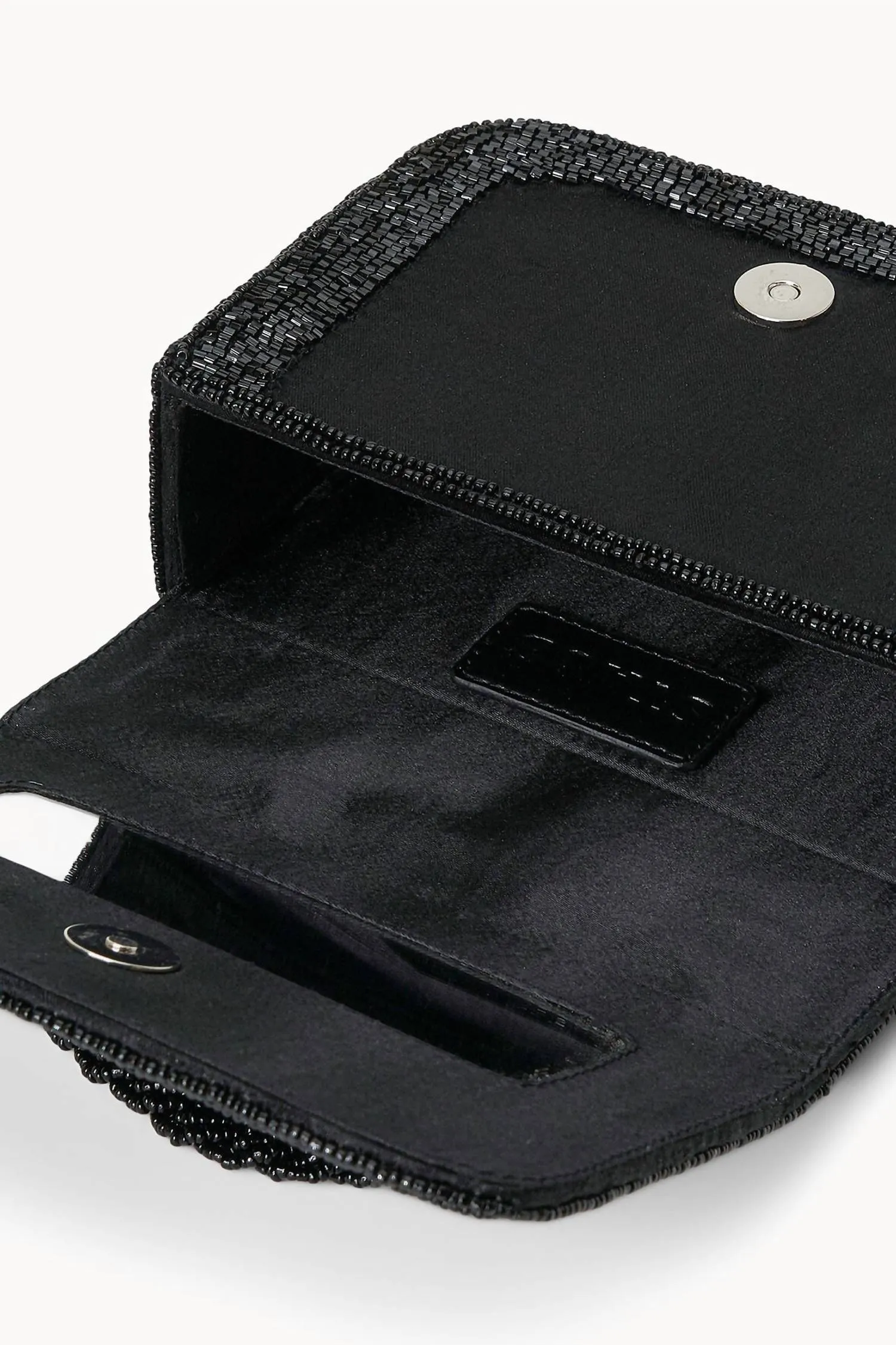 Carmen Beaded Box Bag In Black