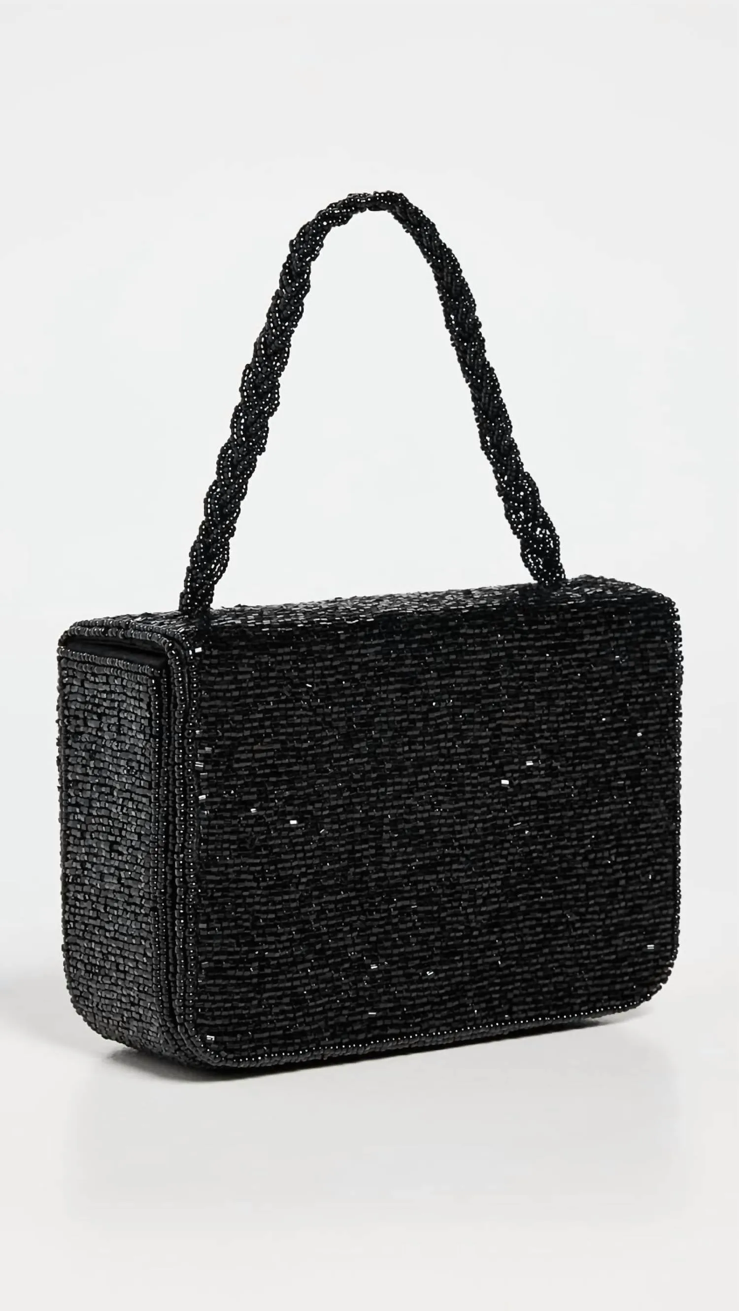 Carmen Beaded Box Bag In Black