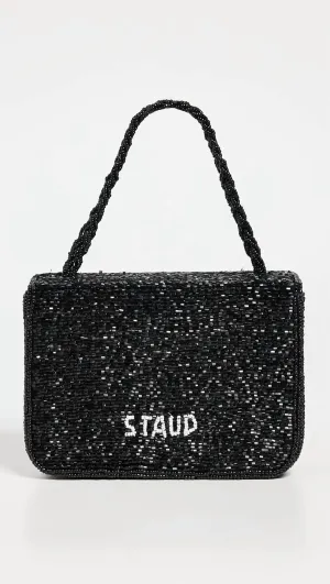 Carmen Beaded Box Bag In Black
