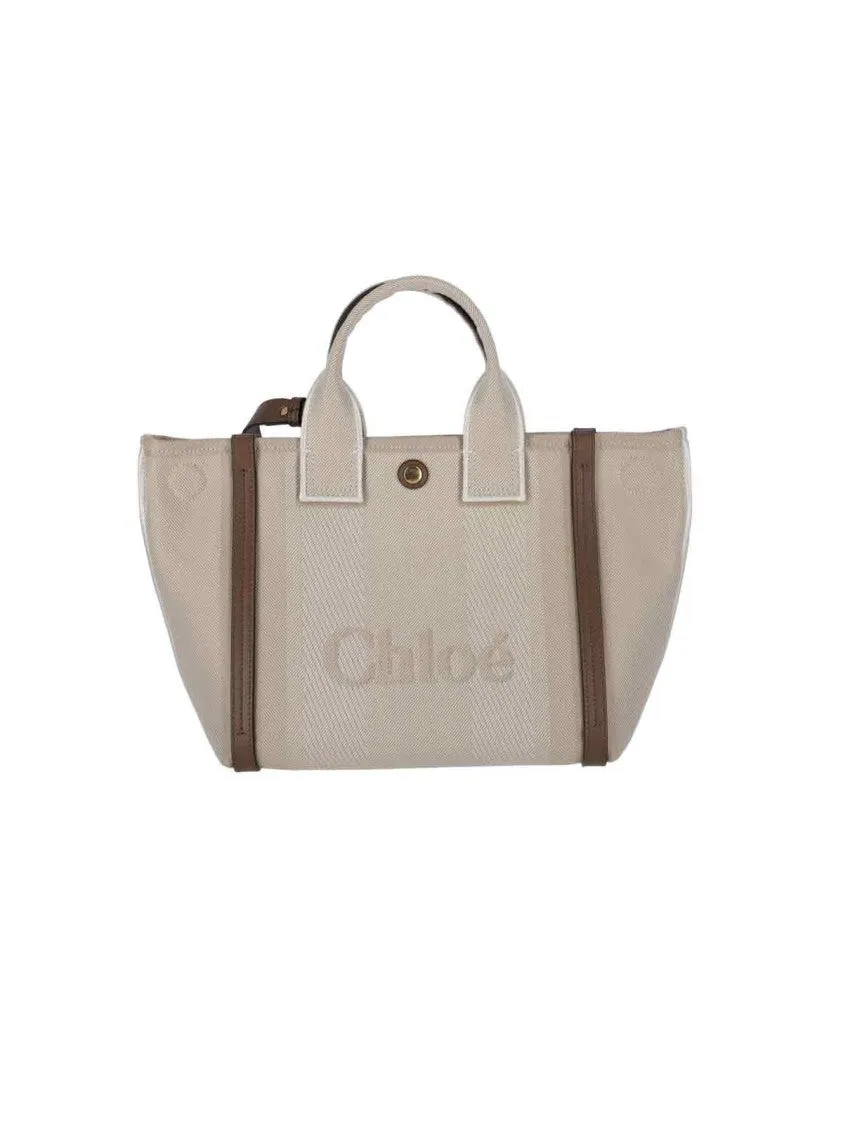 Carry Small Tote Bag  Beige