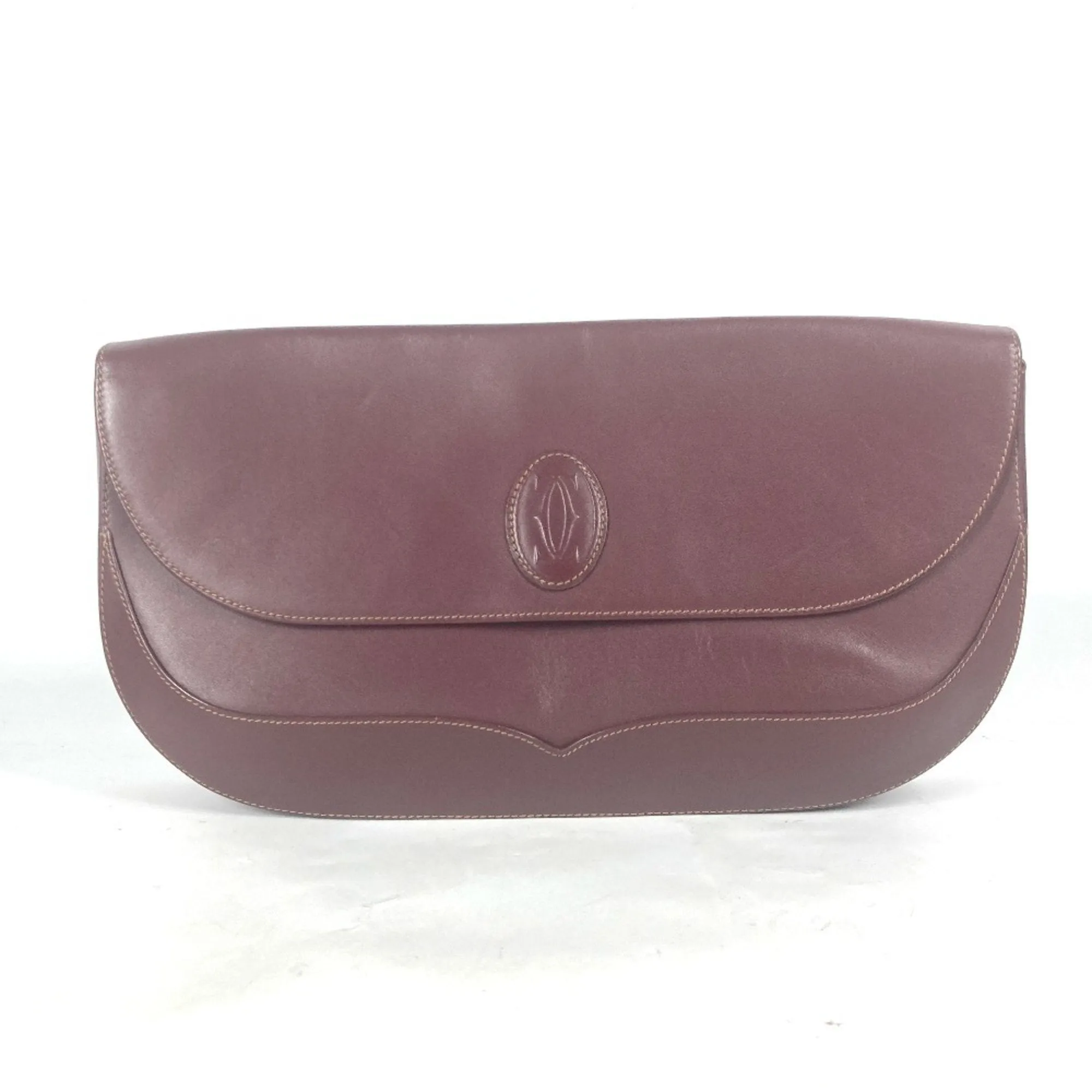 Cartier Leather Clutch Bag (Pre-Owned)