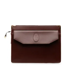 Cartier Leather Clutch Bag (Pre-Owned)
