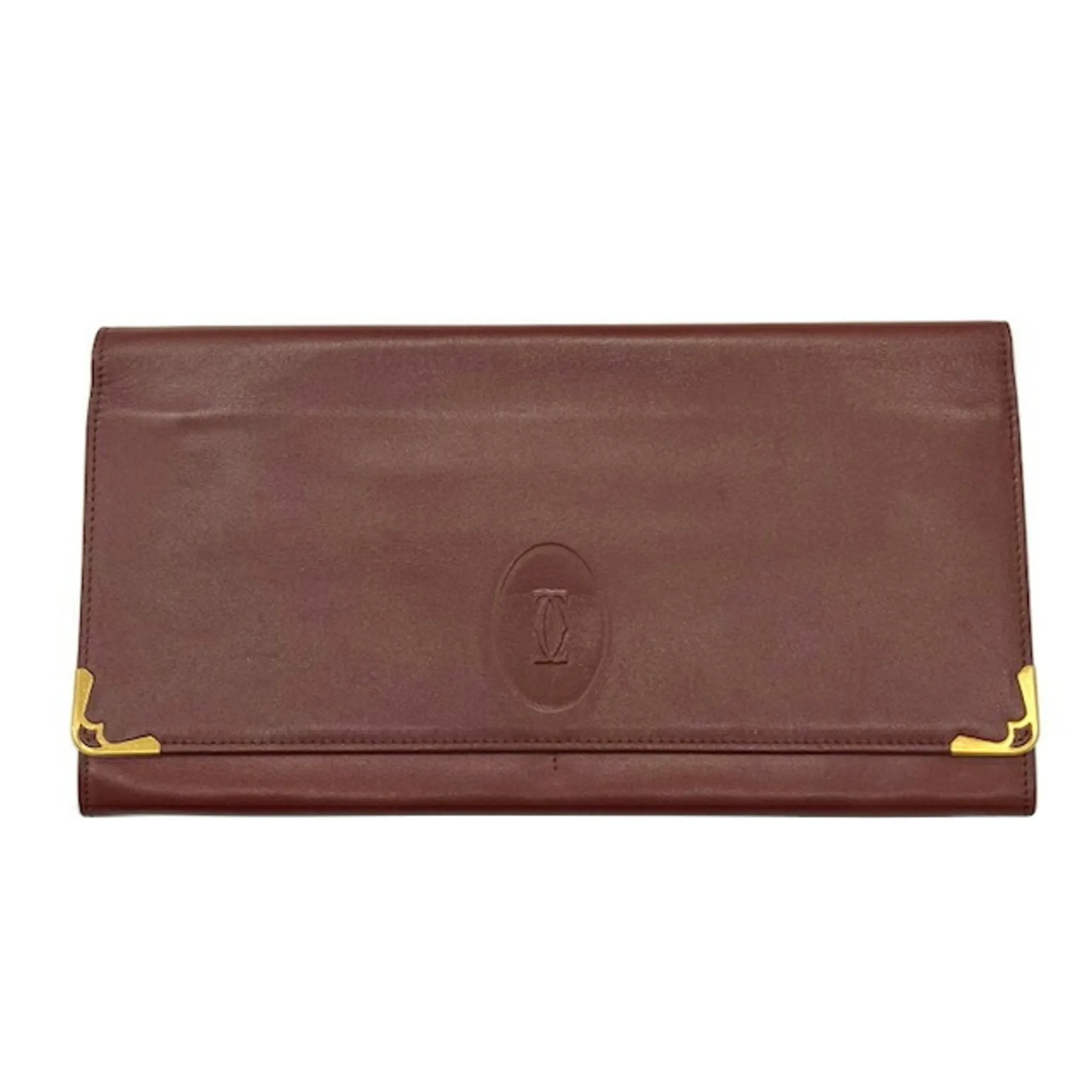 Cartier Leather Clutch Bag (Pre-Owned)