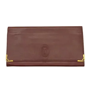 Cartier Leather Clutch Bag (Pre-Owned)
